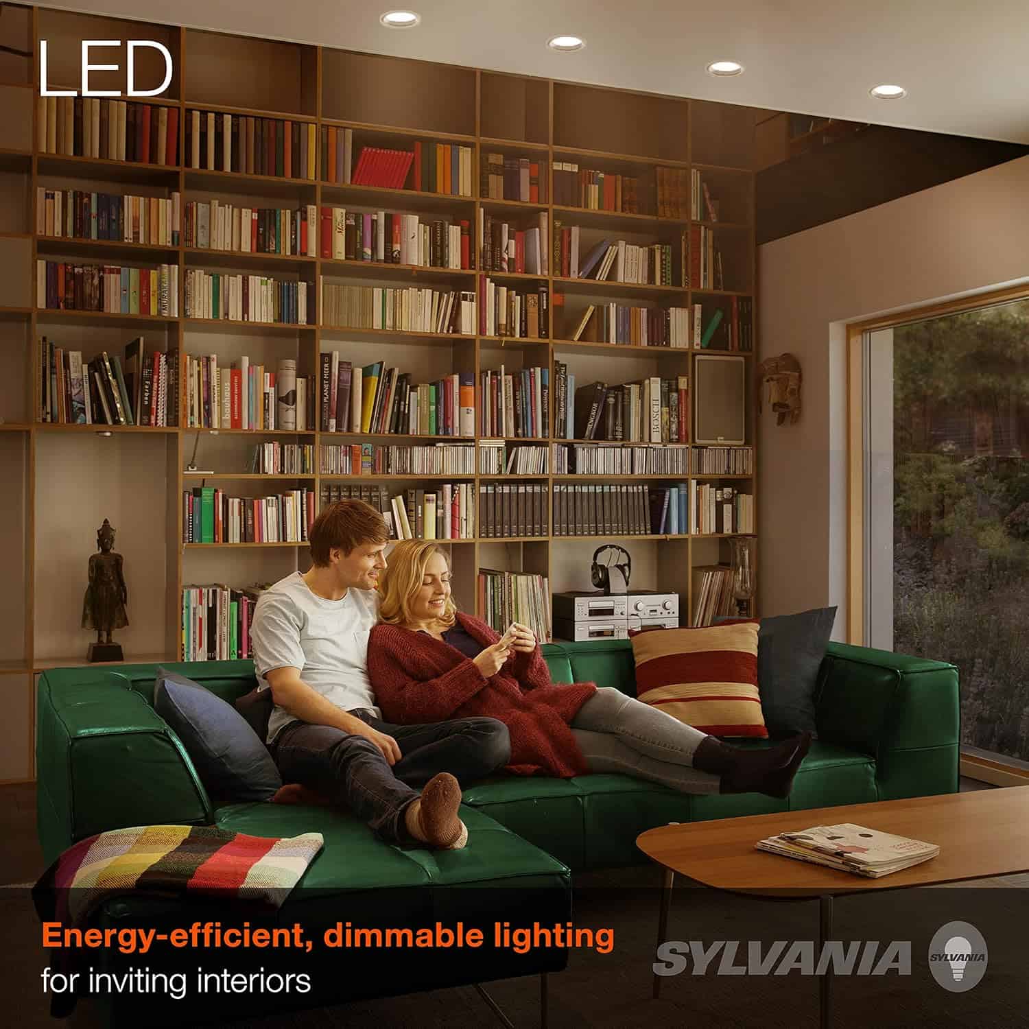 Sylvania LED Flood BR30 Light Bulb, 65W = 9W, 650 Lumens, Dimmable, 2700K, Soft White - 12 Pack (41262)