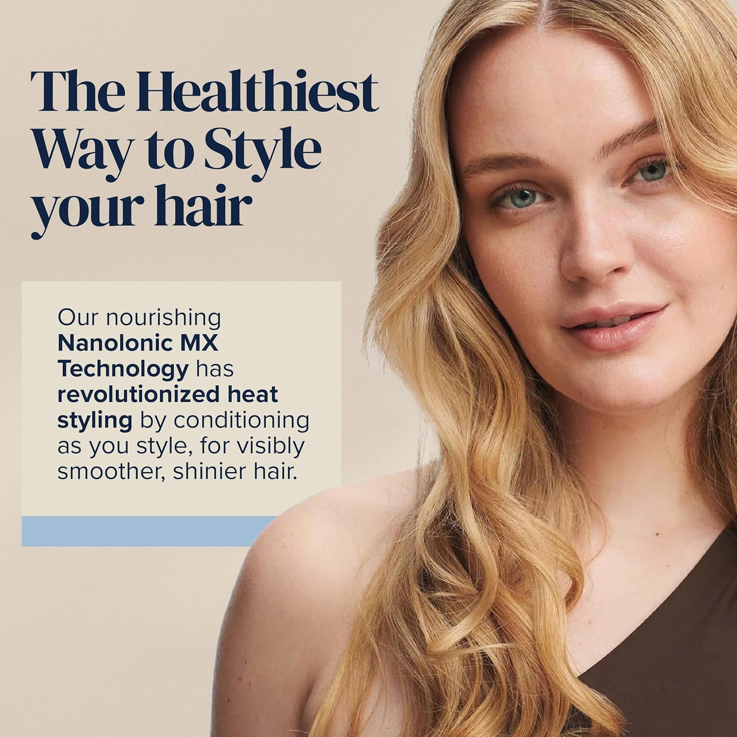 Bio Ionic Long Barrel Styler, Curling Iron with Moisture Heat Technology & NanoIonic MX, Hair Curler with 2" Extended Barrel