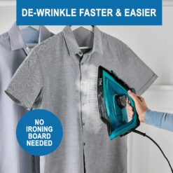 T-Fal Iron Ultraglide Steam Iron for Clothes, Durilium Soleplate, Precision Tip, Anti-Drip, Auto-Off, 1800 Watts, FV5841U0