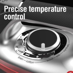 CHI Steam Iron for Clothes with 300+ Holes for Powerful Steaming, Temperature Guide Dial, 1700 Watts, Silver (13101)