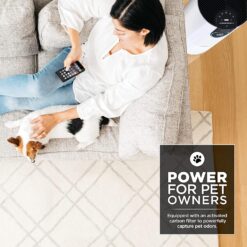 Shark Air Purifier For Home Pets, Allergies, Pet Hair, HEPA Air Filter, 500 Sq Ft, Small Room, Bedroom, Odor Eliminator Clean Sense, HP102PET