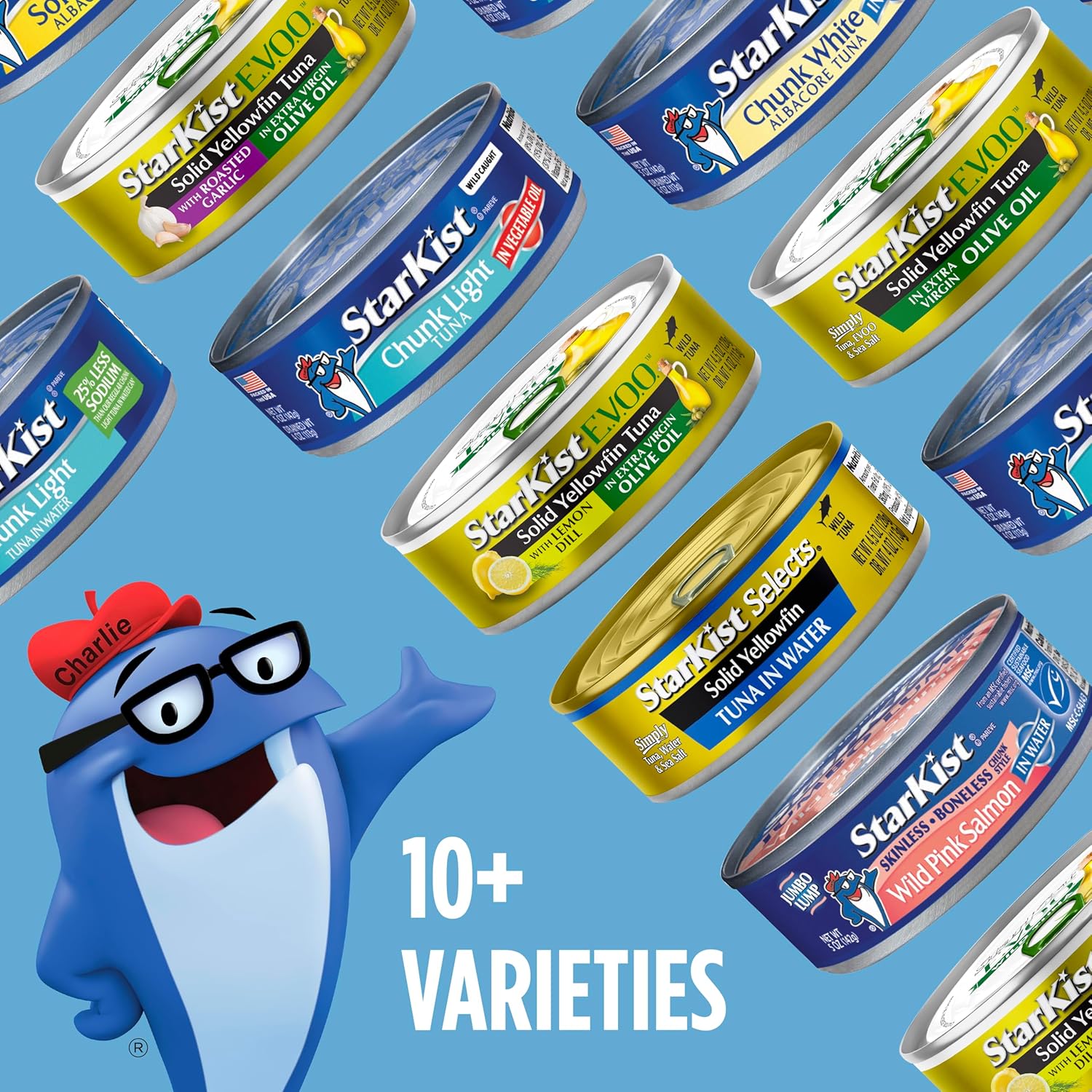 StarKist Solid White Albacore Tuna in Water, 5 oz (24 Pack) Canned Tuna Fish, Wild Caught, Gluten Free