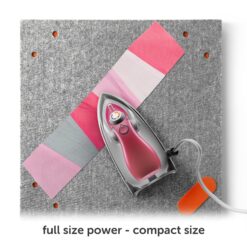 Oliso M3Pro Project Steam Iron with Solemate, 1000 Watt Ceramic Soleplate Steam Iron, Raspberry