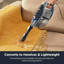 Eureka Corded Stick Vacuum Cleaner for Home Pet Hair, Lightweight Vacuum Cleaner with Powerful Suction, Blue, NES520BL