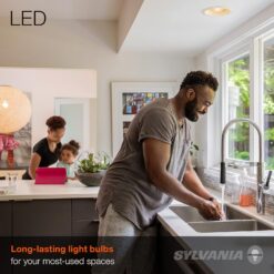 Sylvania LED Flood BR30 Light Bulb, 65W = 9W, 650 Lumens, Dimmable, 2700K, Soft White - 12 Pack (41262)