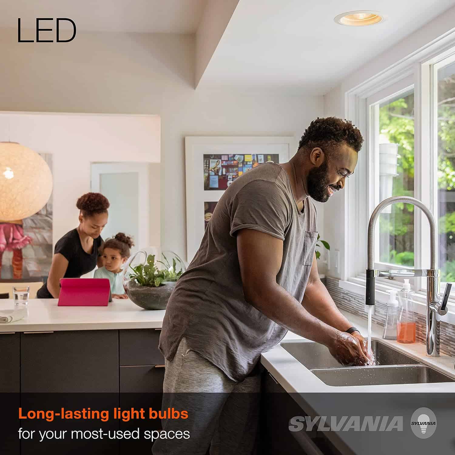 Sylvania LED Flood BR30 Light Bulb, 65W = 9W, 650 Lumens, Dimmable, 2700K, Soft White - 12 Pack (41262)