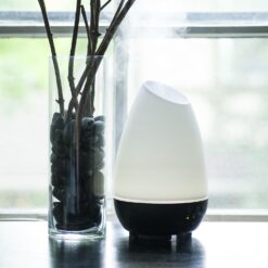 HealthSmart Essential Oil Diffuser, Cool Mist Humidifier and Aromatherapy Diffuser, White