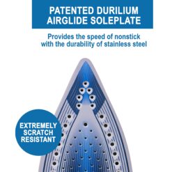 T-Fal Iron Ultraglide Steam Iron for Clothes, Durilium Soleplate, Precision Tip, Anti-Drip, Auto-Off, 1800 Watts, FV5841U0