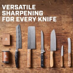 The Original Tumbler Rolling Knife Sharpener, Knife Sharpener Tool for Kitchen Knives