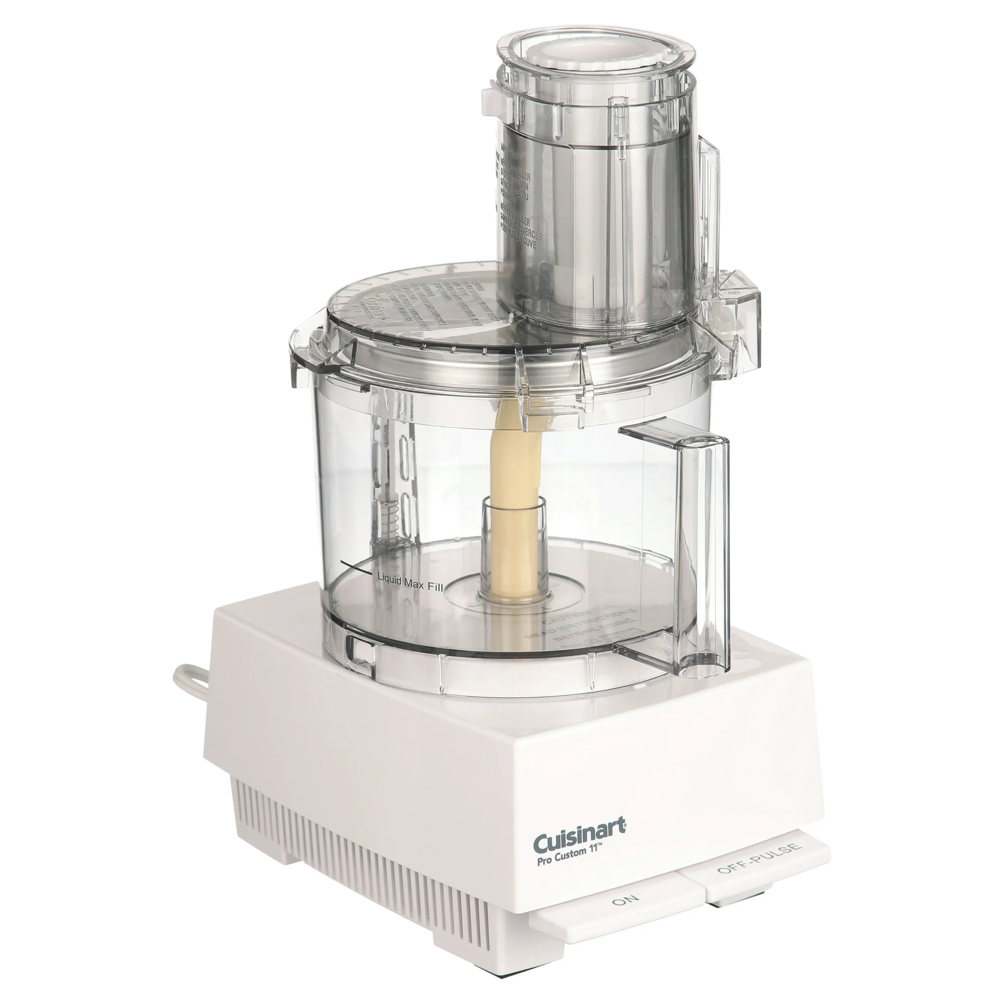 Cuisinart PRO Custom 11-Cup 2-Speed Classic White Food Processor with Pulse Control