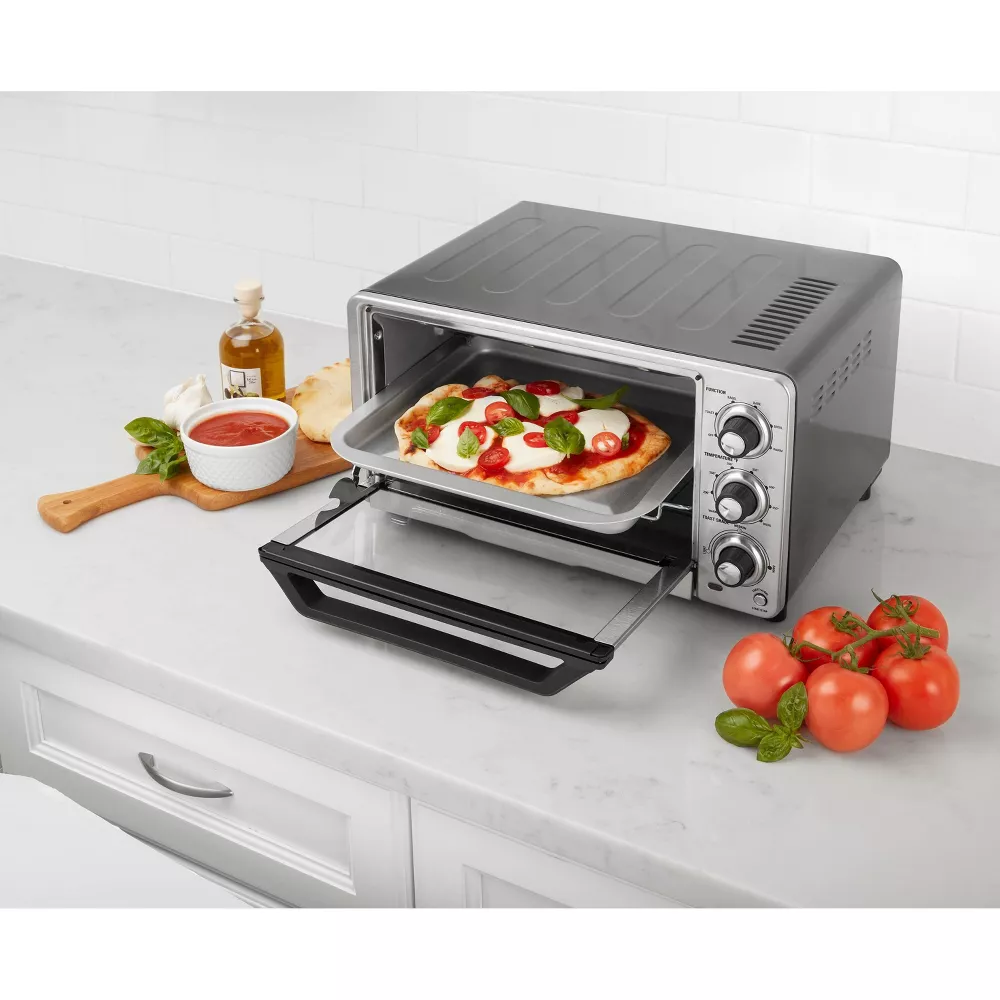 Cuisinart TOB-40N Custom Classic Toaster Oven Broiler, Brushed Stainless and Black