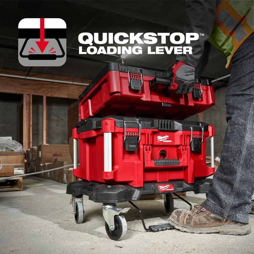 Milwaukee 48-22-8410 PACKOUT Dolly 24 in. x 18 in. Black Multi-Purpose Utility Tool Cart