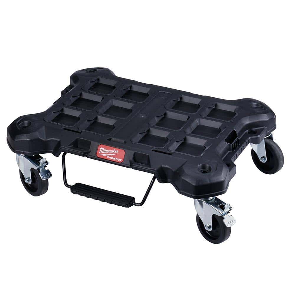 Milwaukee 48-22-8410 PACKOUT Dolly 24 in. x 18 in. Black Multi-Purpose Utility Tool Cart