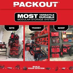 Milwaukee 48-22-8410 PACKOUT Dolly 24 in. x 18 in. Black Multi-Purpose Utility Tool Cart
