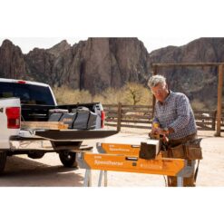BORA PM-4550 30 in. to 36 in. H Steel Speed Horse XT Adjustable Height Sawhorse with Auto Release Legs