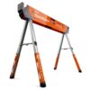 BORA PM-4550 30 in. to 36 in. H Steel Speed Horse XT Adjustable Height Sawhorse with Auto Release Legs