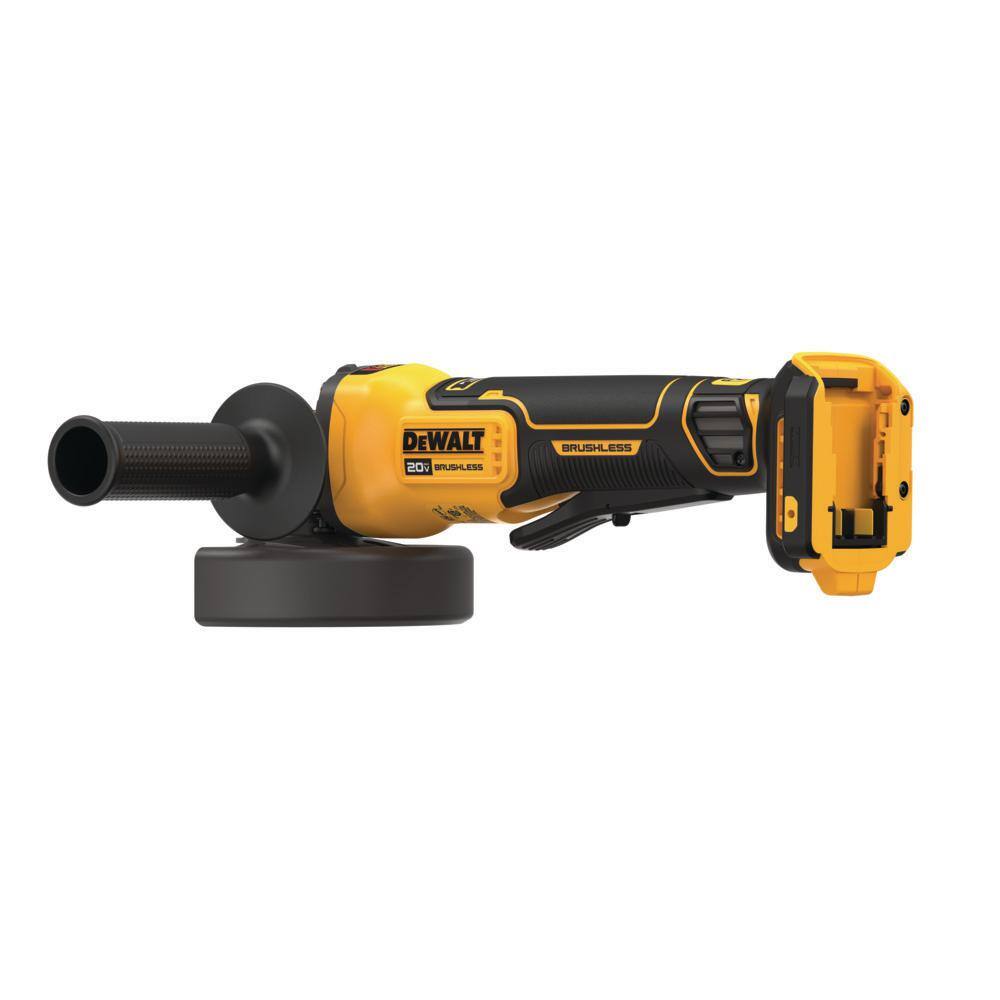 DEWALT 20V MAX Cordless Brushless 4.5 - 5 in. Paddle Switch Angle Grinder with FLEXVOLT ADVANTAGE (Tool Only)