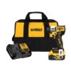 DEWALT 20-Volt Maximum XR Lithium-Ion Cordless Brushless 1/4 in. 3-Speed Impact Driver Kit with 5.0 Ah Battery, Charger and Bag