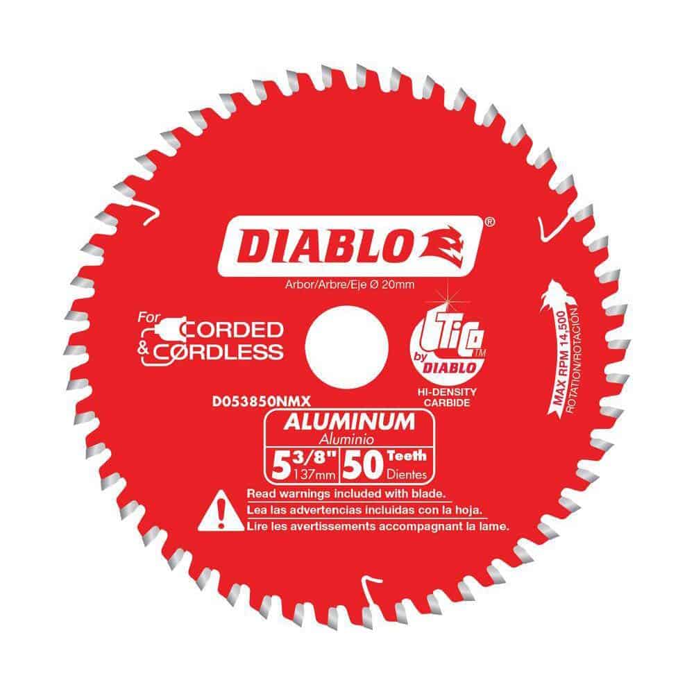 DIABLO 5-3/8in. x 50-Tooth Circular Saw Blade for Aluminum