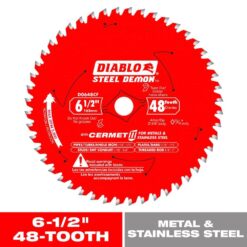 DIABLO Steel Demon 6-1/2 in. x 48-Tooth Cermet II Metals and Stainless Steel Circular Saw Blade