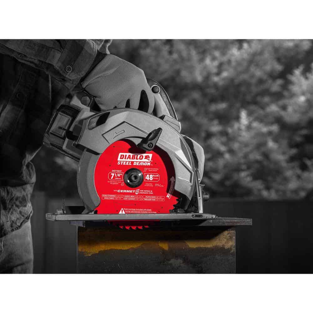 DIABLO 7-1/4in. x 48-Teeth Steel Demon Cermet II Saw Blade for Medium Metal