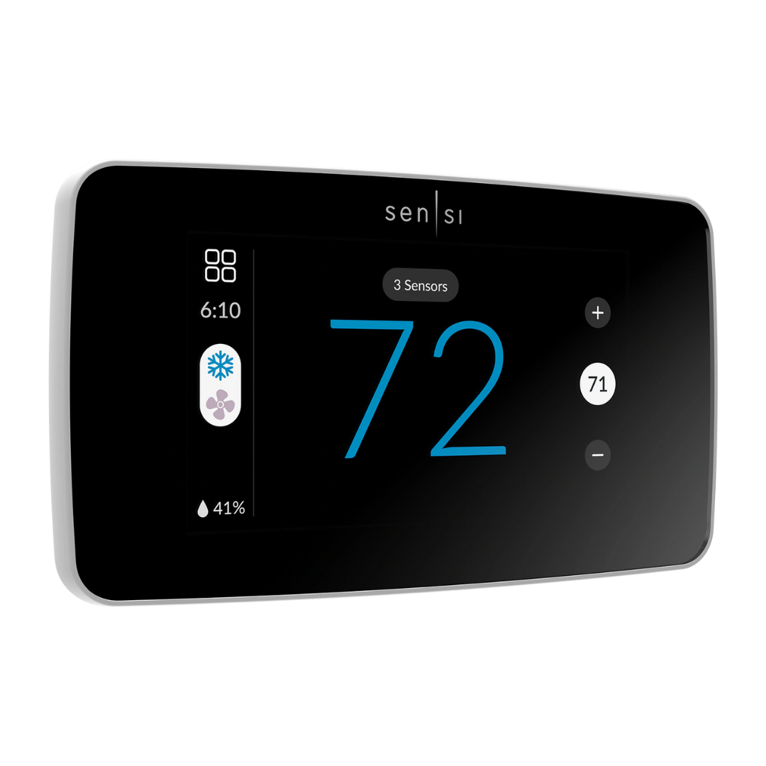 Emerson Sensi White Beveled Edge Smart Thermostat with Wi-Fi Compatibility