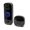 Swann Buddy Wired/Wireless Wi-Fi Compatible Smart Video Doorbell in Black