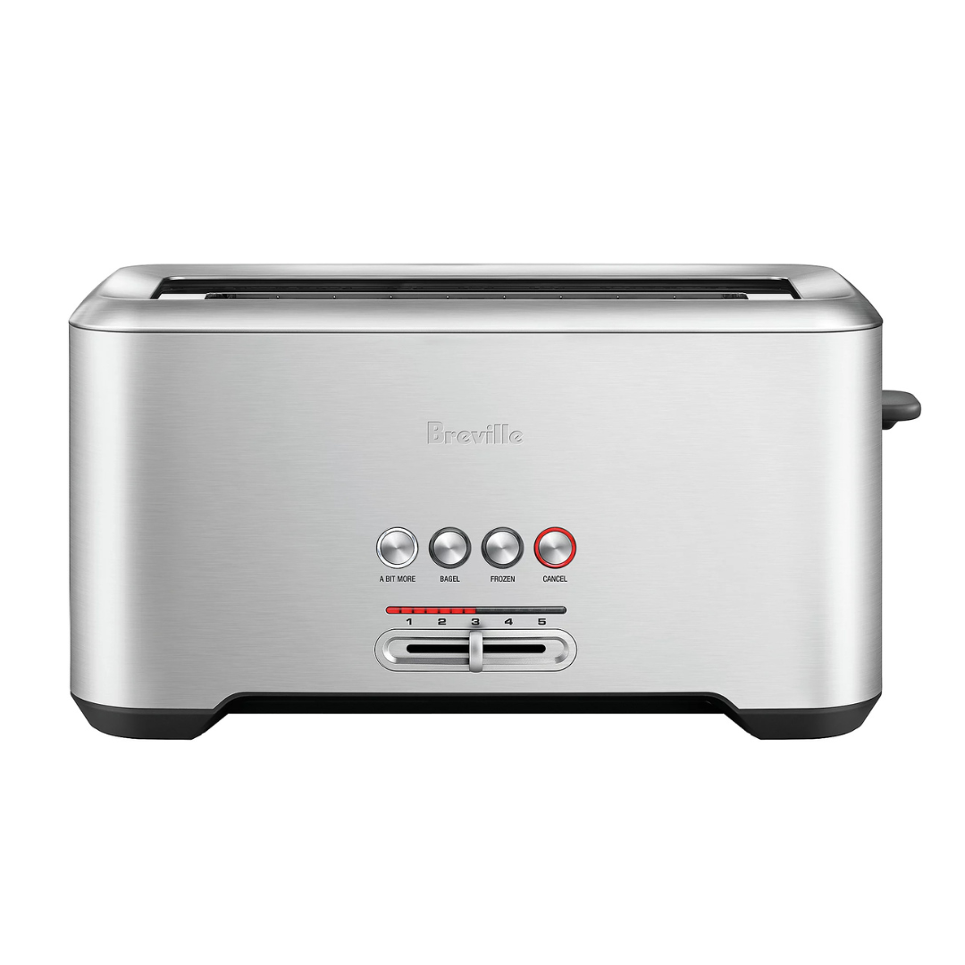 Breville Bit More Toaster 4 Slice BTA730XL, Brushed Stainless Steel