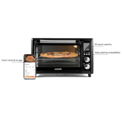 COSORI Air Fryer Toaster Oven Combo 13-in-1, 32Qt APP & Voice Control Convection Oven Countertop, Black, Stainless Steel
