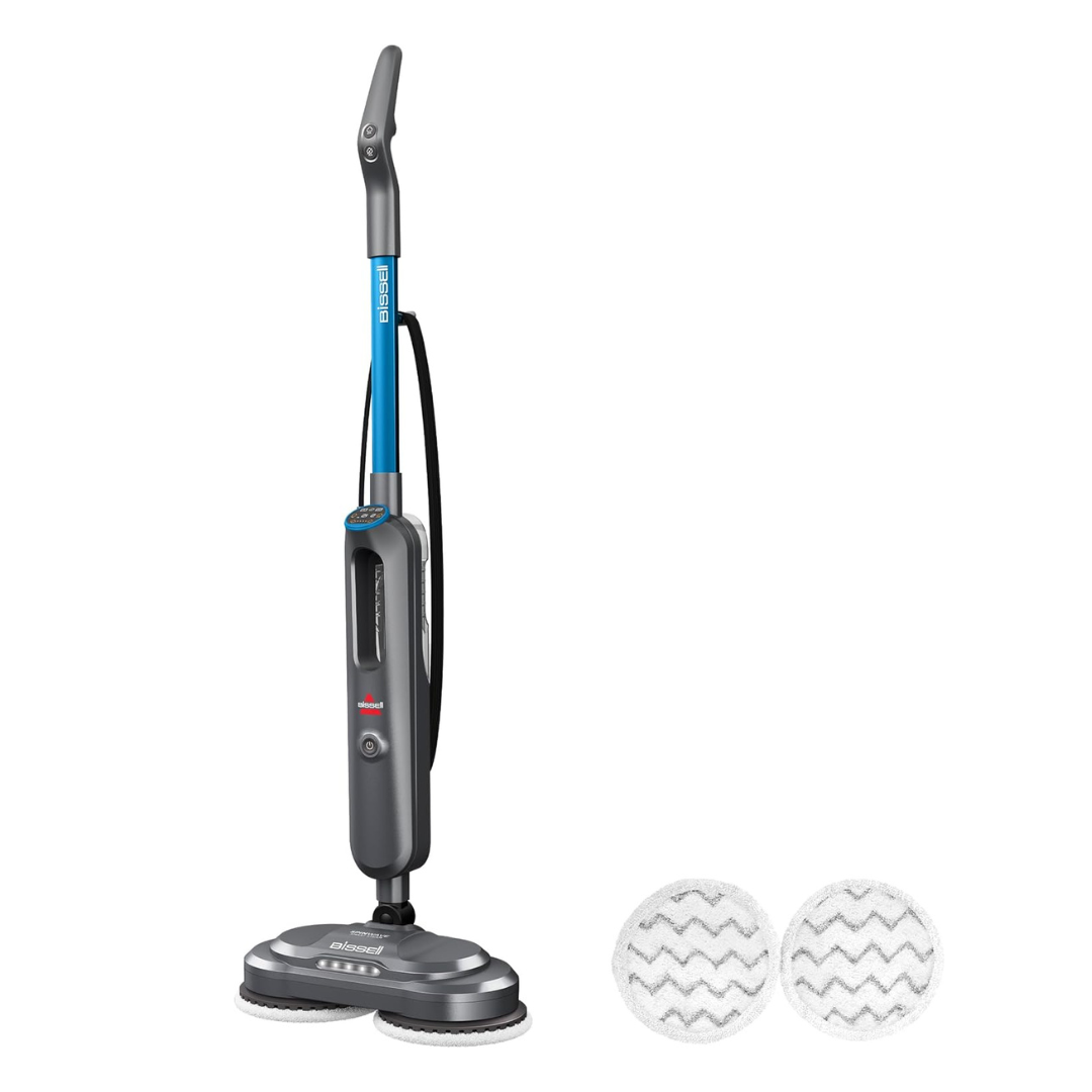 BISSELL SpinWave SmartSteam Scrubbing Steam Mop with Rotating Mop Pads