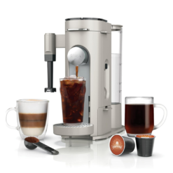 Ninja Pod & Grounds Specialty Single-Serve Coffee Maker, K-Cup Pod Compatible, Stone, PB051ST