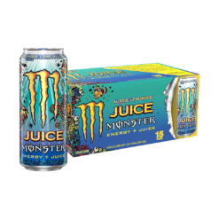 Monster Energy Juice Aussie Style Lemonade, Energy + Juice, 16 Oz (Pack of 15)