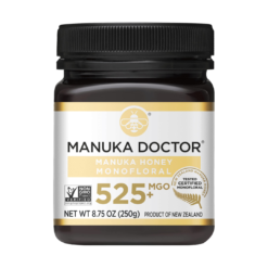 MANUKA DOCTOR - MGO 525+ Manuka Honey Monofloral, 100% Pure New Zealand Honey, Certified, RAW, Non-GMO (8.75 oz)