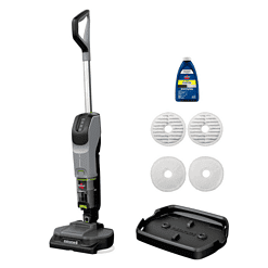 Bissell SpinWave + Vac Cordless, Hard Floor Spin Mop + Vacuum, Lay-Flat, Multi-Use Cleaning, Hard Floor Sanitize Formula Included