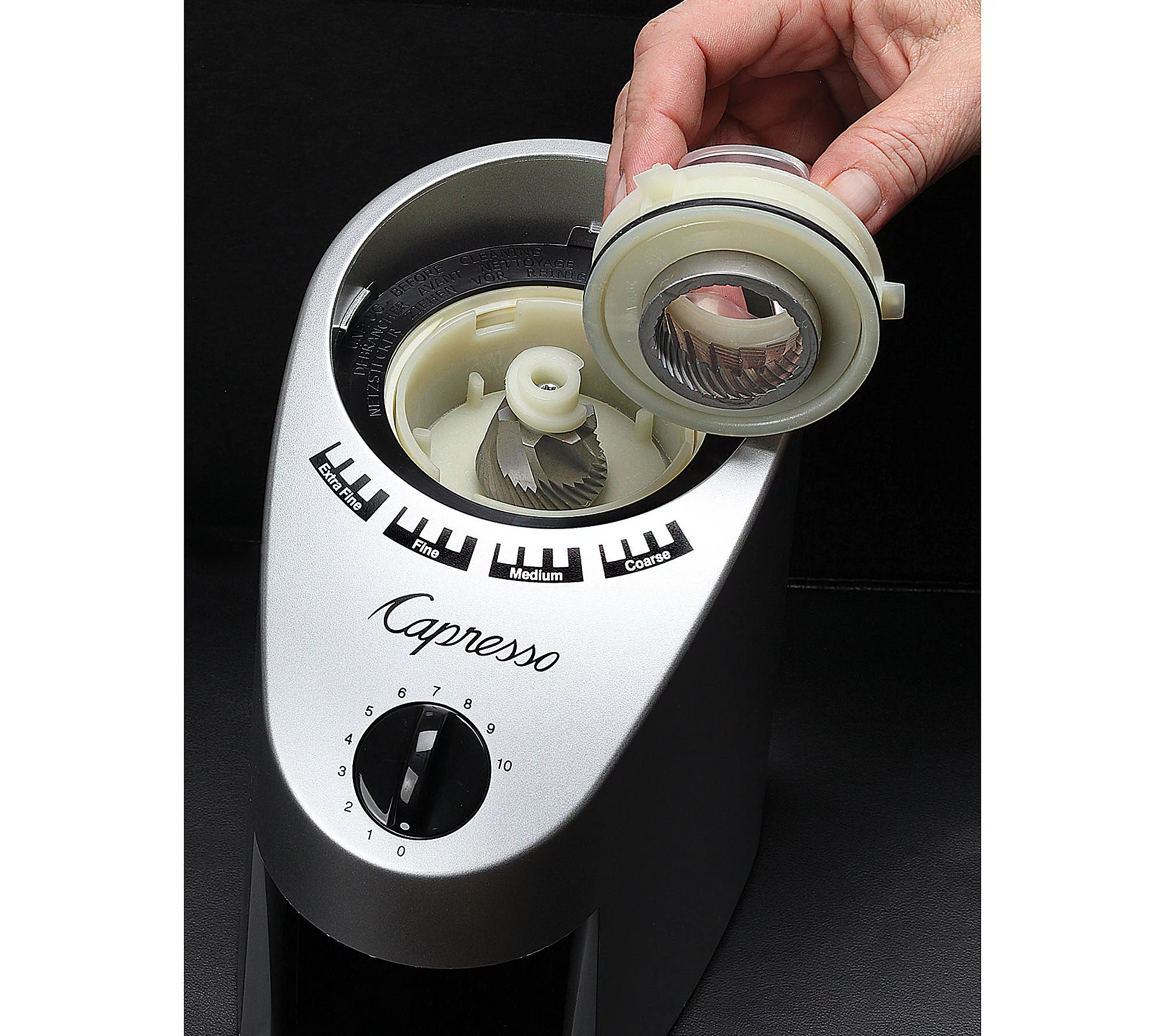 Capresso Infinity Coffee Grinder-Stainless