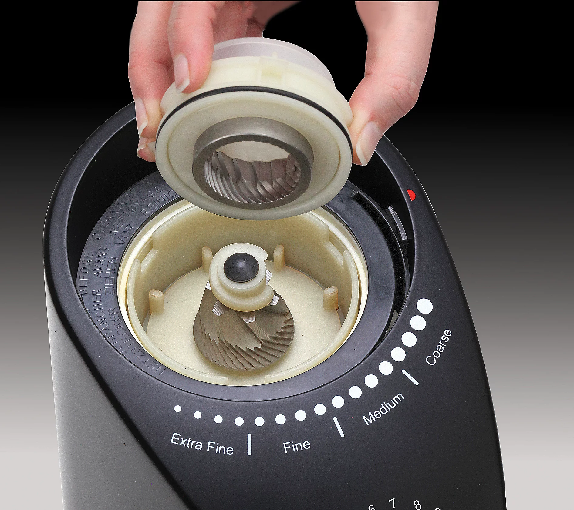 Capresso Infinity Plus Conical Burr Grinder - Black