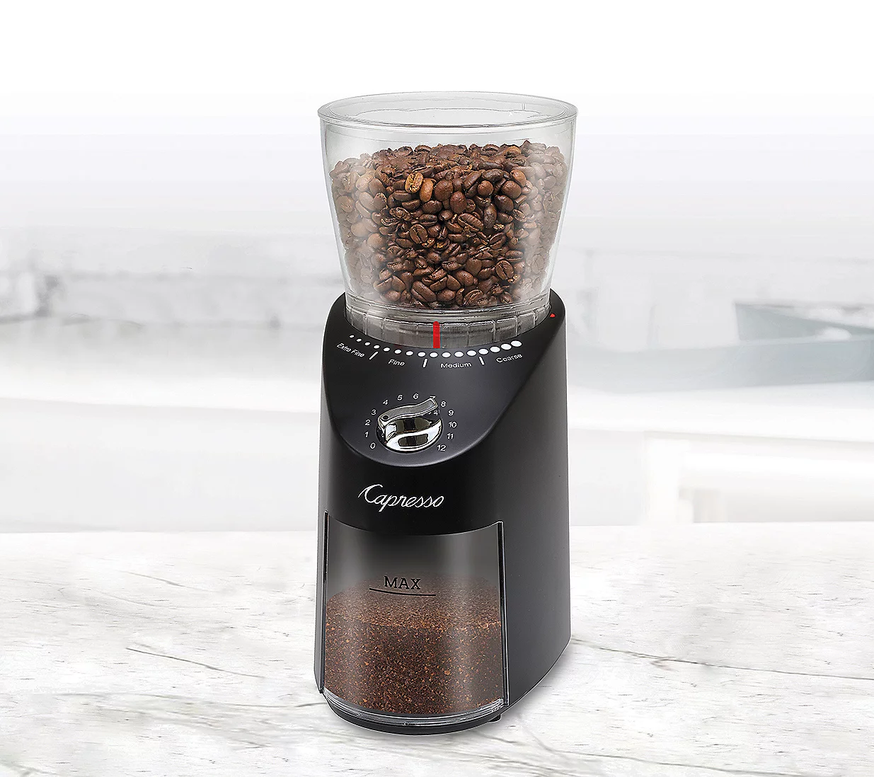 Capresso Infinity Plus Conical Burr Grinder - Black