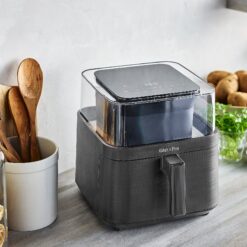 GreenPan 7Qt Ceramic Nonstick 360 Clear View Air Fryer - Graphite