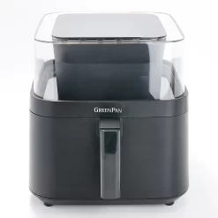 GreenPan 7Qt Ceramic Nonstick 360 Clear View Air Fryer - Graphite