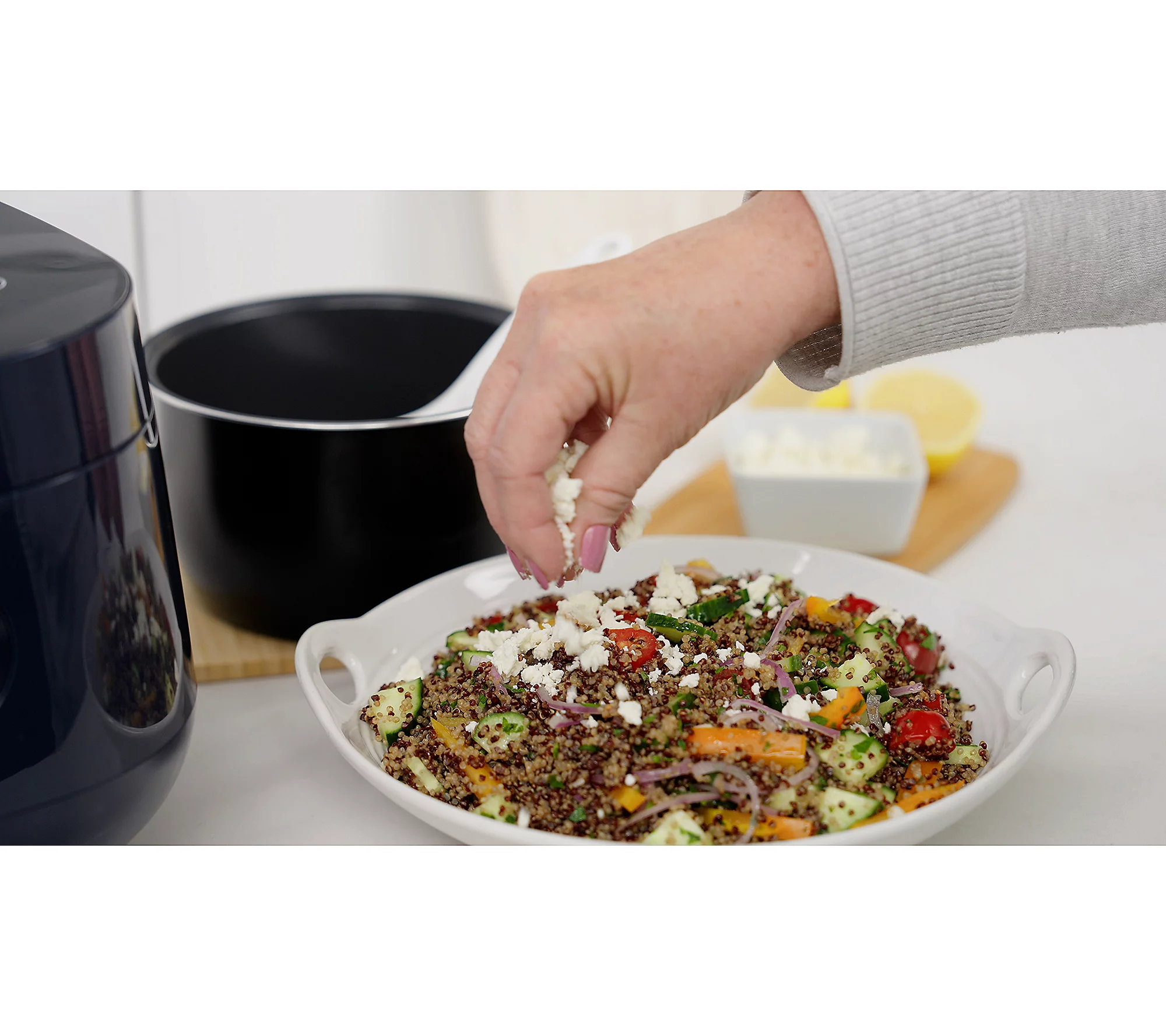 GreenPan Fuzzy Logic Carb Reducing 8 Cup Rice Cooker & Tools