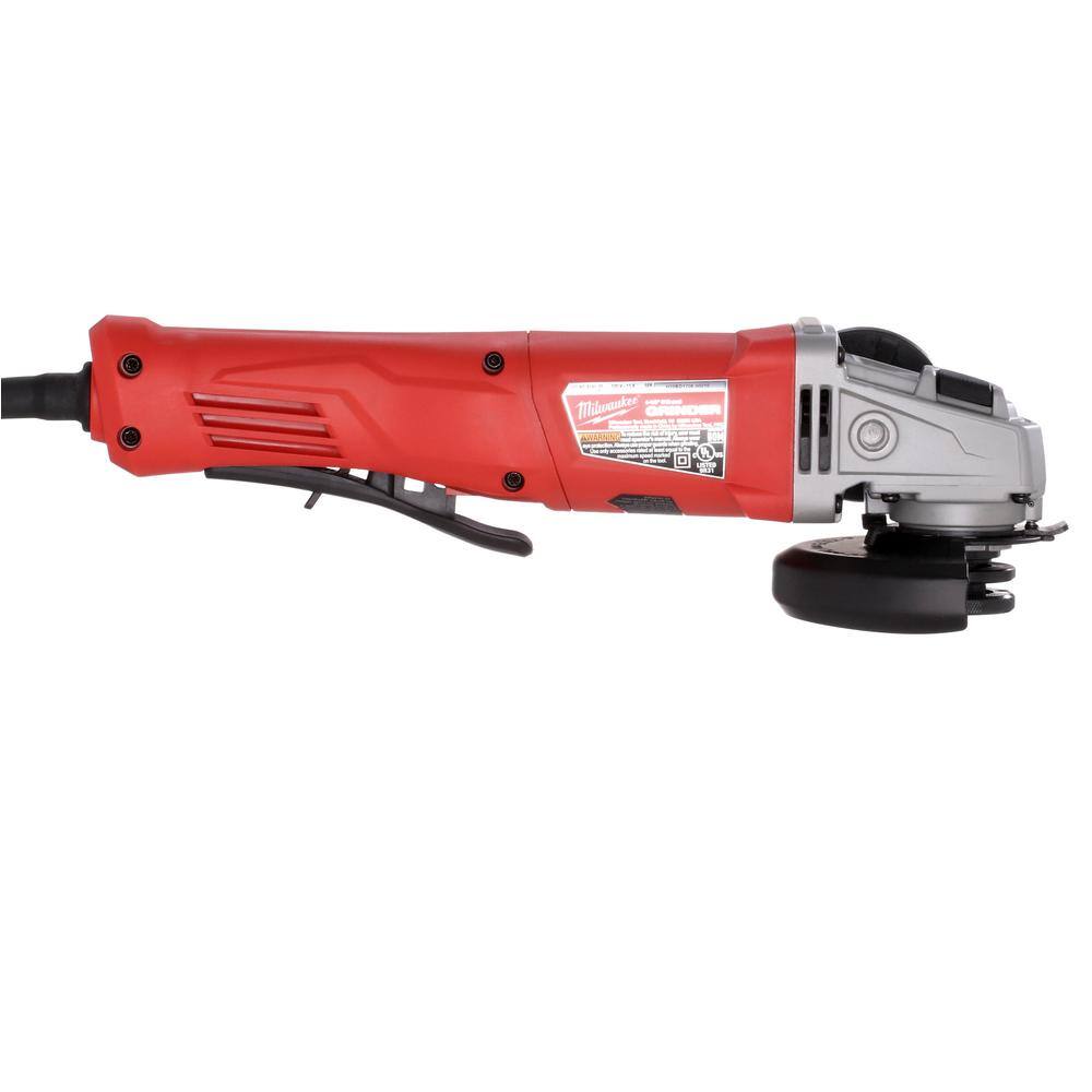 Milwaukee 6141-31 11 Amp Corded 4-1/2 in. Small Angle Grinder Paddle No-Lock