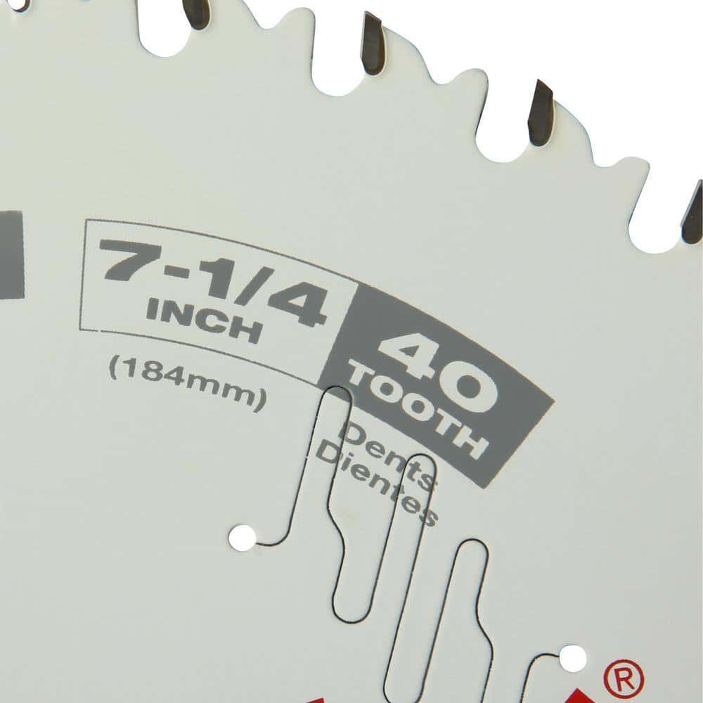Milwaukee 7-1/4 in. Fine Finish Circular Saw Blade (3-Pack)