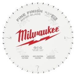 Milwaukee 8-1/4 in. x 40-Tooth Fine Finish Circular Saw Blade (2-Pack)