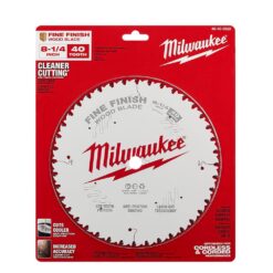 Milwaukee 8-1/4 in. x 40-Tooth Fine Finish Circular Saw Blade (2-Pack)