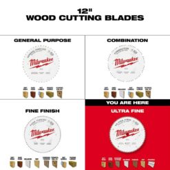 Milwaukee 12 in. x 100-Tooth Ultra Fine Finish Circular Saw Blade