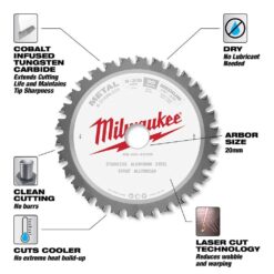 Milwaukee 5-3/8 in. x 30 Teeth Metal & Stainless Cutting Circular Saw Blade (2-Pack)