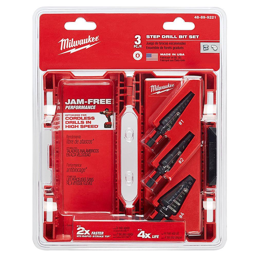Milwaukee 48-89-9221 Step Drill Bit Set