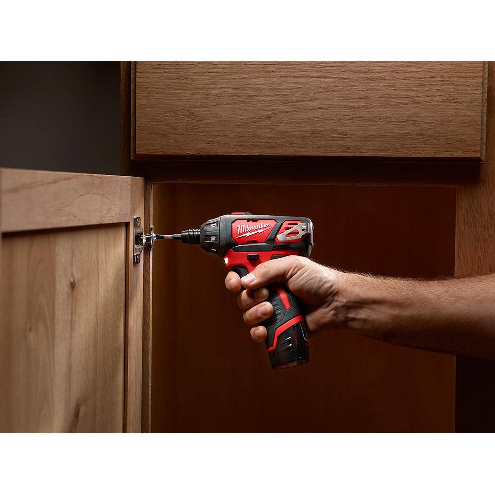 Milwaukee M12 12V Lithium-Ion Cordless 1/4 in. Hex Screwdriver (Tool-Only)