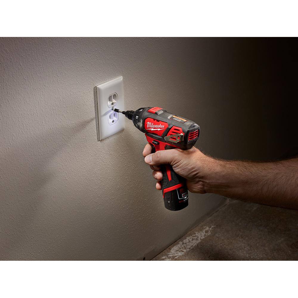 Milwaukee M12 12V Lithium-Ion Cordless 1/4 in. Hex Screwdriver (Tool-Only)