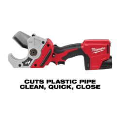 Milwaukee 2470-20 M12 12V Lithium-Ion Cordless PVC Pipe Shear (Tool-Only)